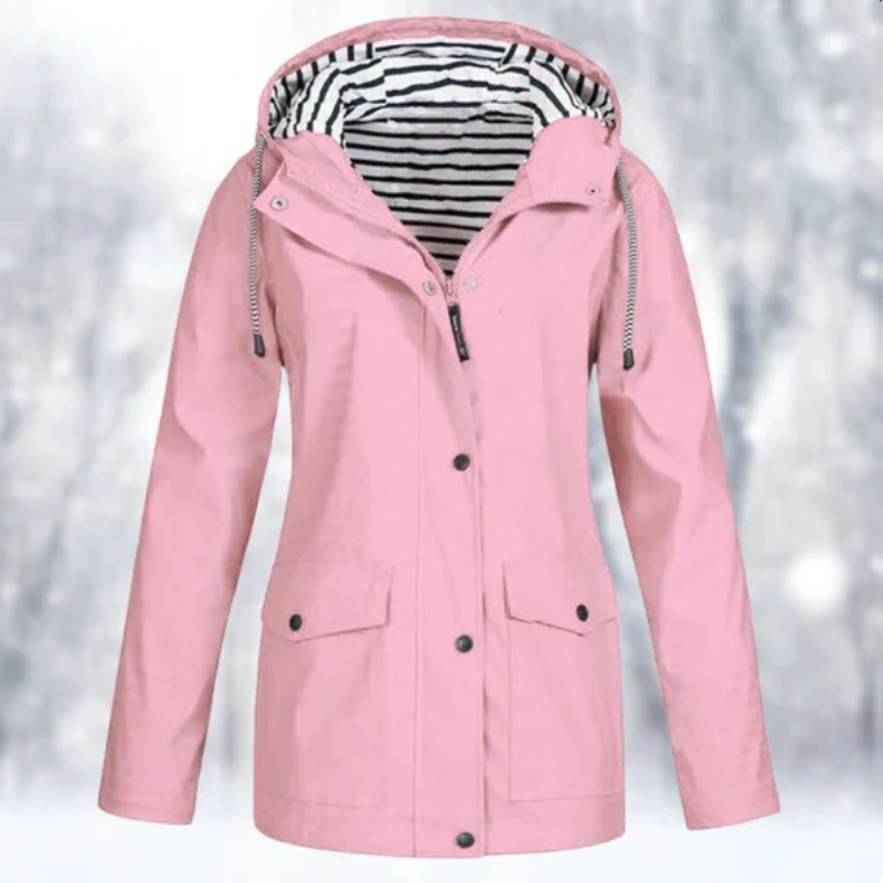 Chaqueta Mujer Impermeable Clásica Elegante