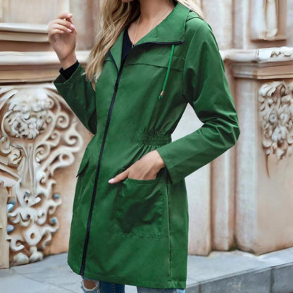 Abrigo Impermeable Mujer Estilo Londinense
