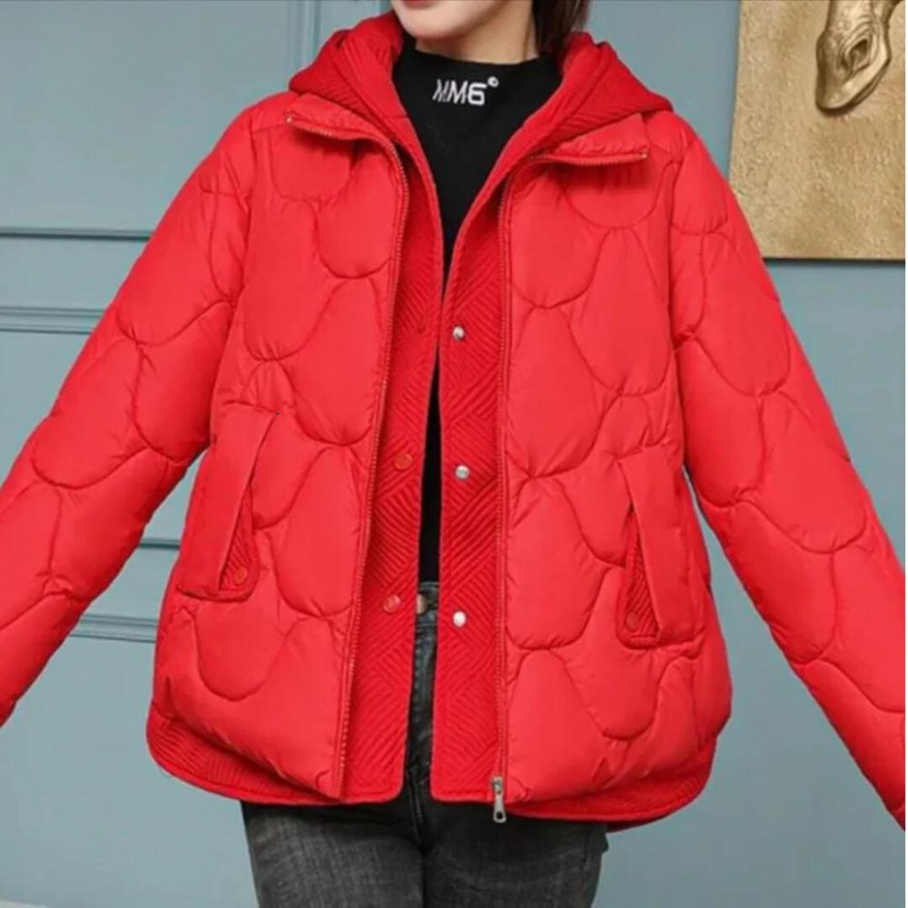 Abrigo Mujer Invierno Acolchado Cálido con Bolsillos