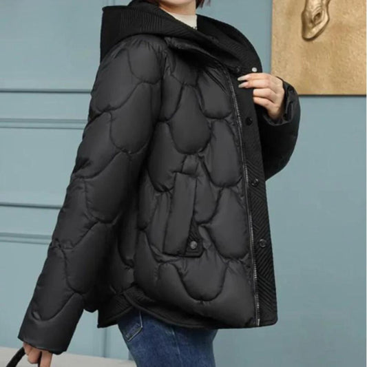 Abrigo Mujer Invierno Acolchado Cálido con Bolsillos - Vestiria