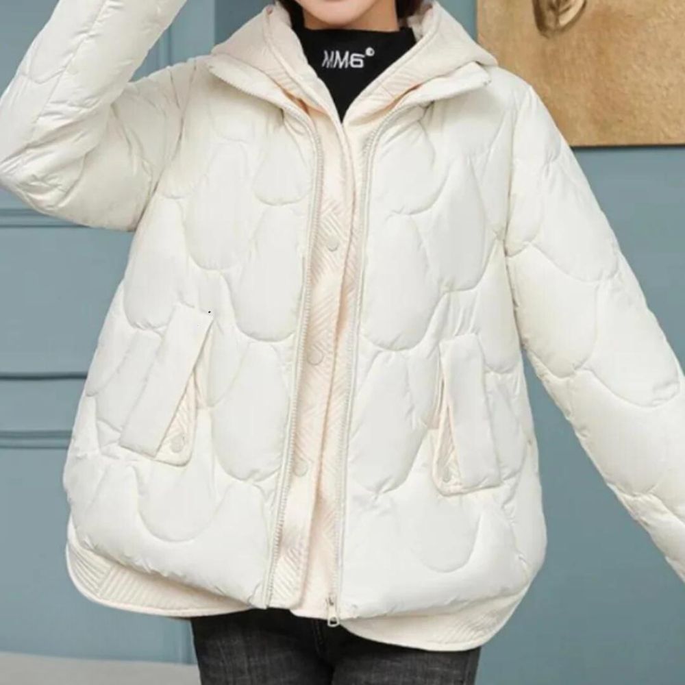 Abrigo Mujer Invierno Acolchado Cálido con Bolsillos