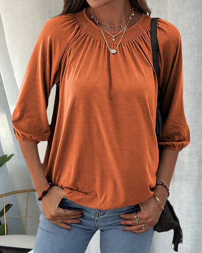 Blusa Mujer Elegante Manga Corta - Vestiria