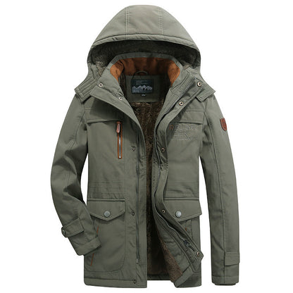 Chaquetón Invernal Impermeable con Capucha Hombre