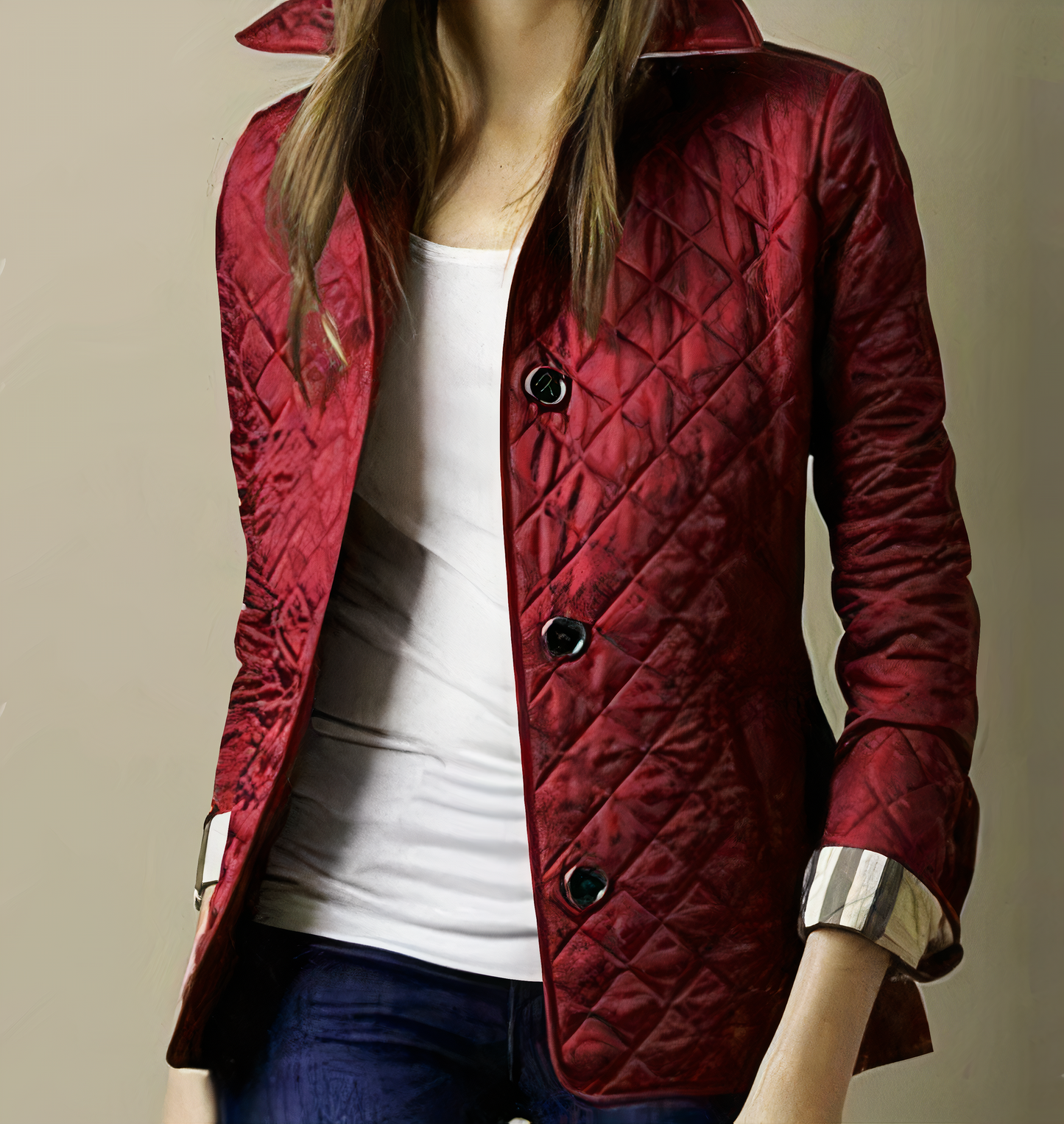 Chaqueta Mujer Algodón Suave Elegante - Vestiria
