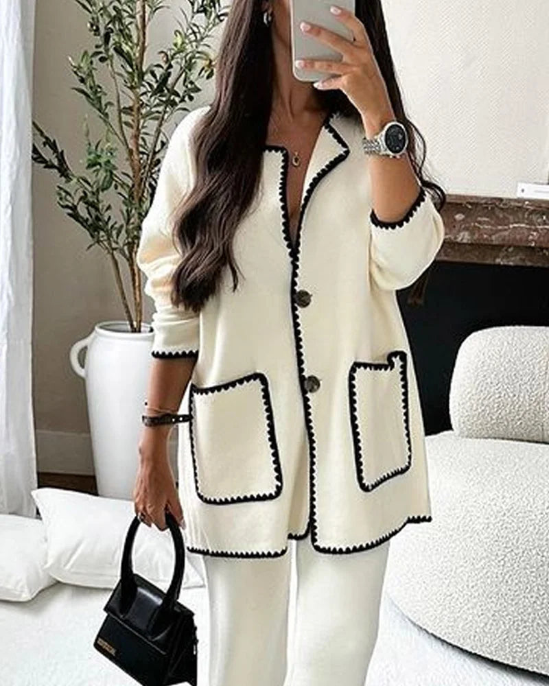 Conjunto de Dos Piezas Knit Cálido