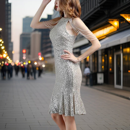 Vestido de Fiesta Corto y Elegante