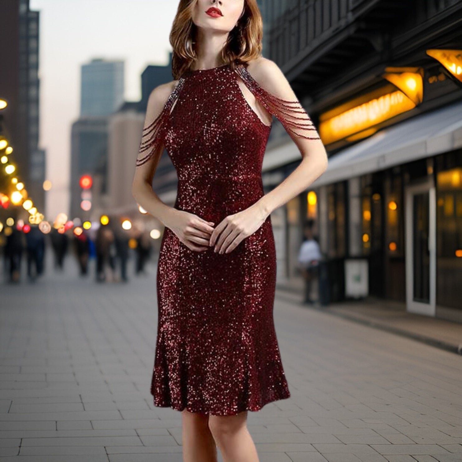 Vestido de Fiesta Corto y Elegante - Vestiria