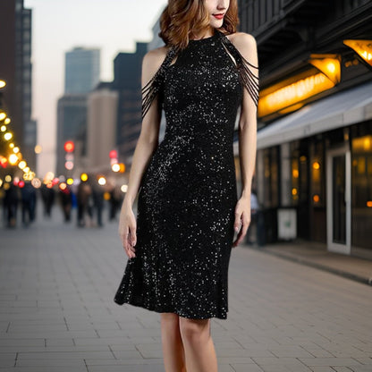 Vestido de Fiesta Corto y Elegante