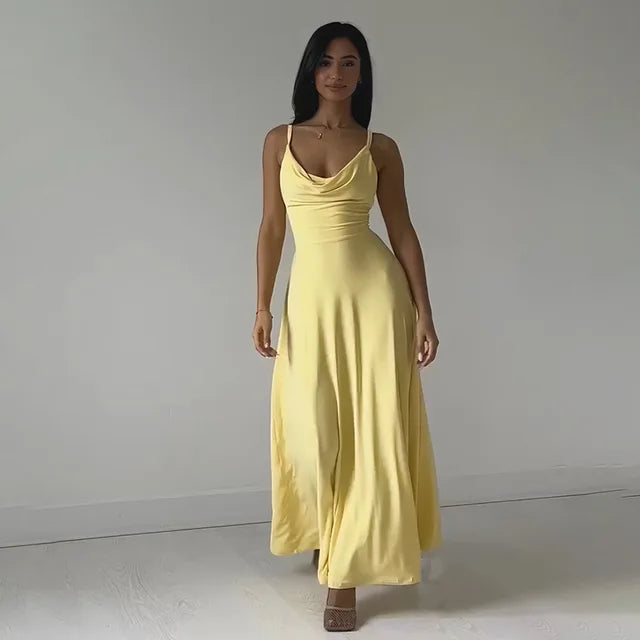 Vestido Maxi Elegante con Falda Suelta - Vestiria