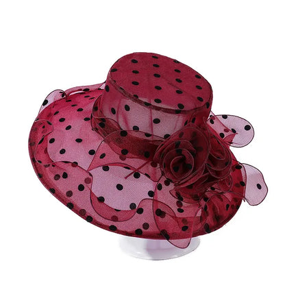 Gorro de punto con lunares