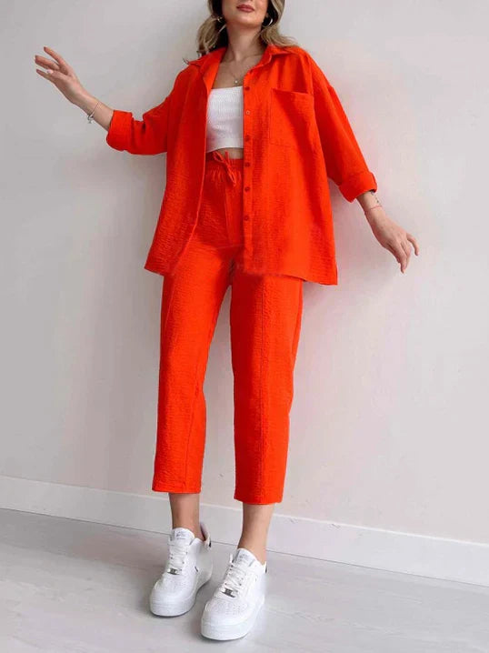 Pijama Conjunto Camiseta y Pantalón Cálido