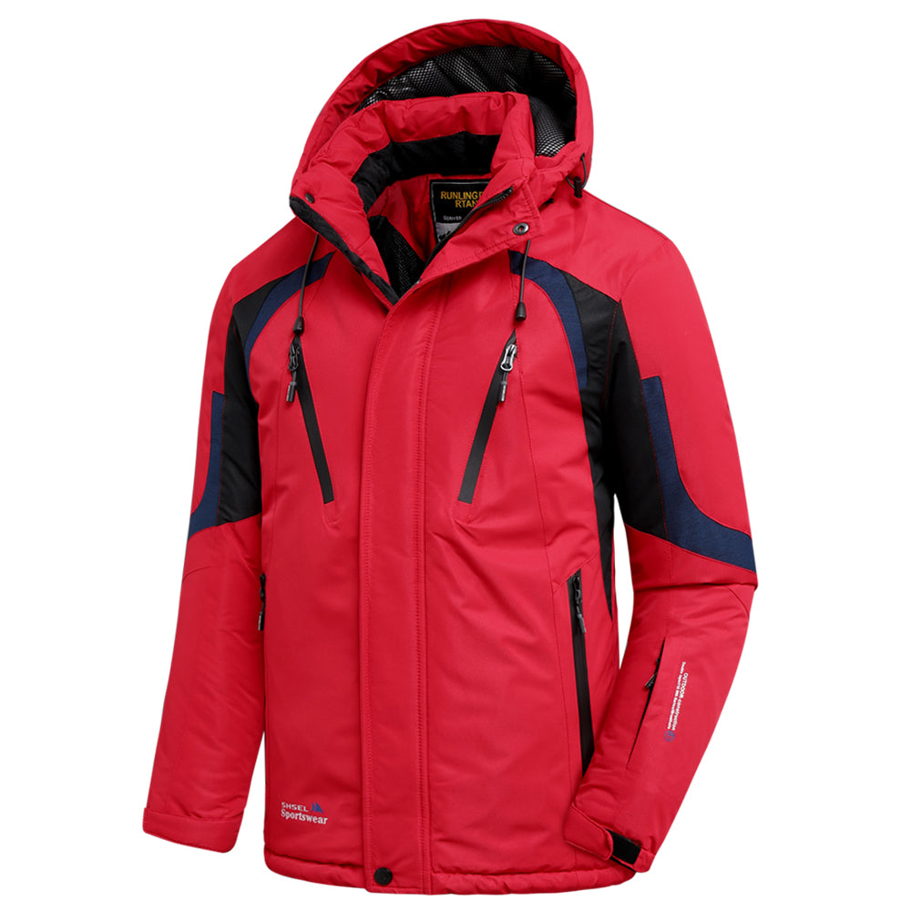Chaqueta de lluvia impermeable con capucha para hombre