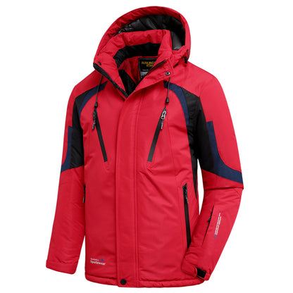 Chaqueta de lluvia impermeable con capucha para hombre