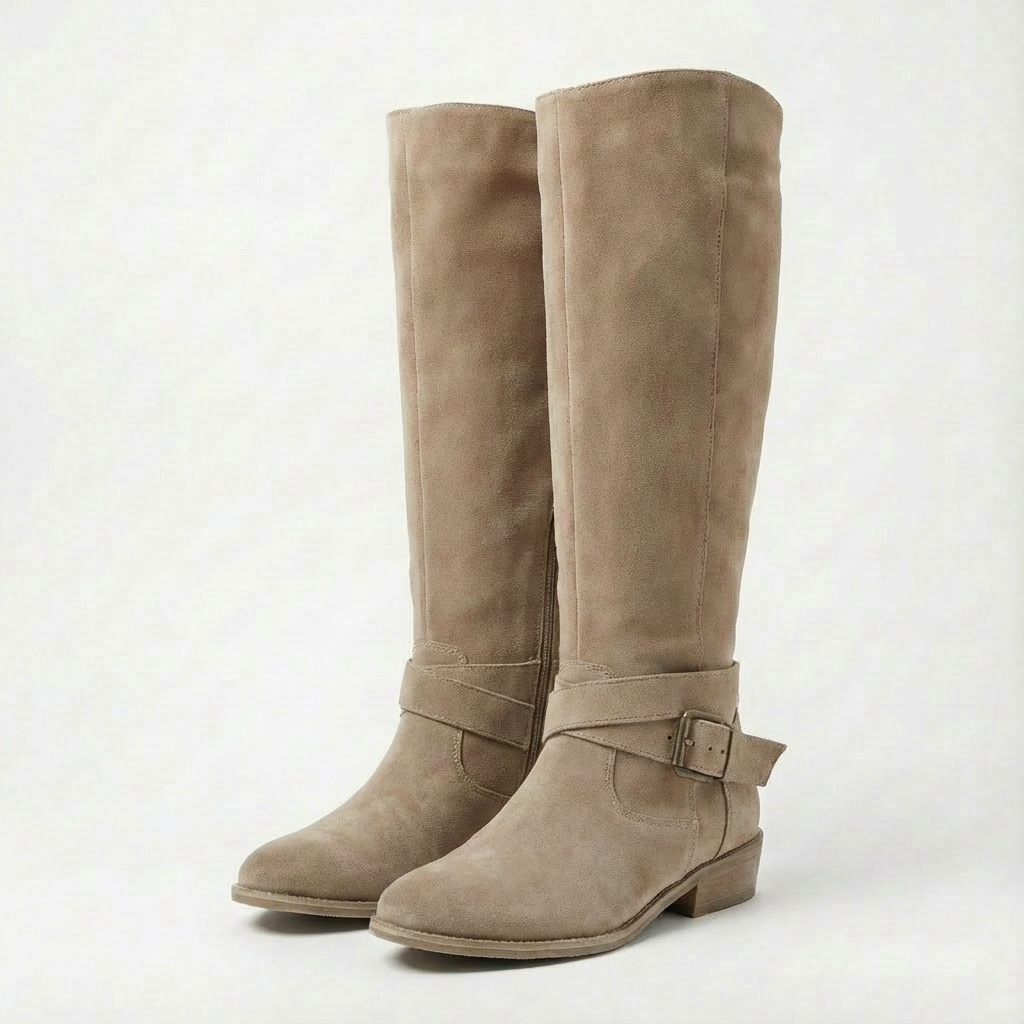 Botas Mujer Altas Rodilla Cuero Suave