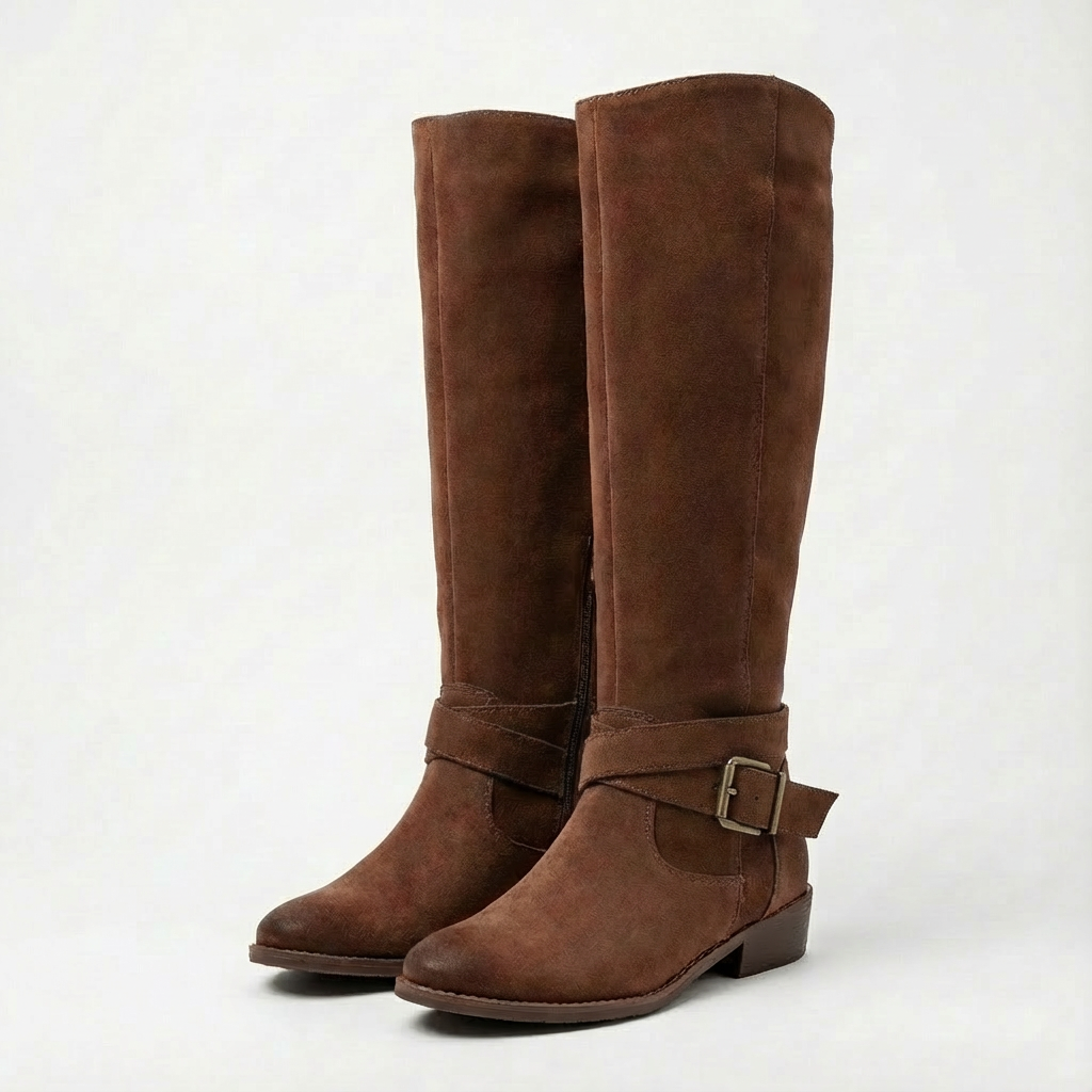 Botas Mujer Altas Rodilla Cuero Suave - Clara Moda