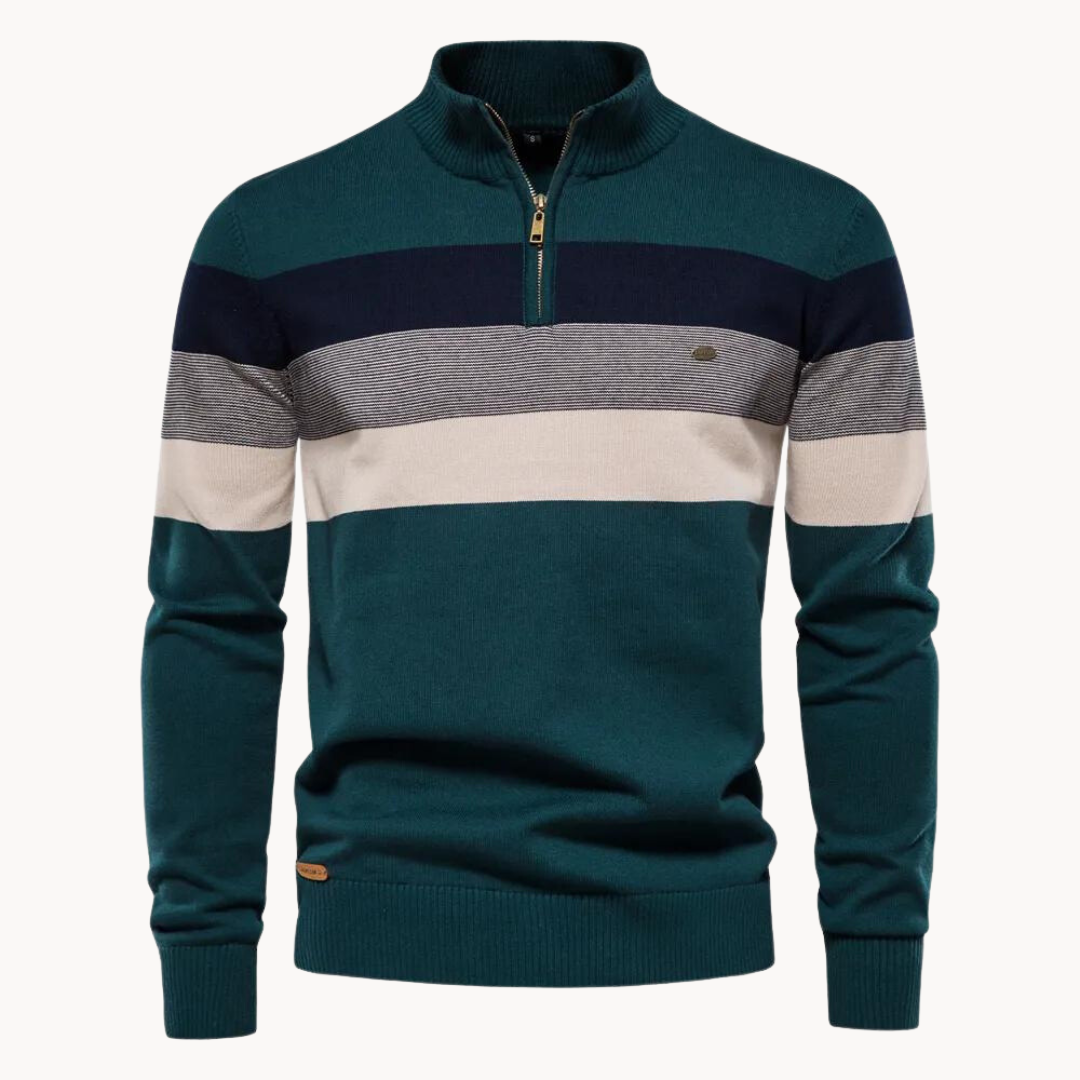 Chaquetón deportivo hombre rayas cortas