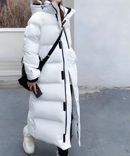 Chaqueta Impermeable Larga Mujer Abrigo