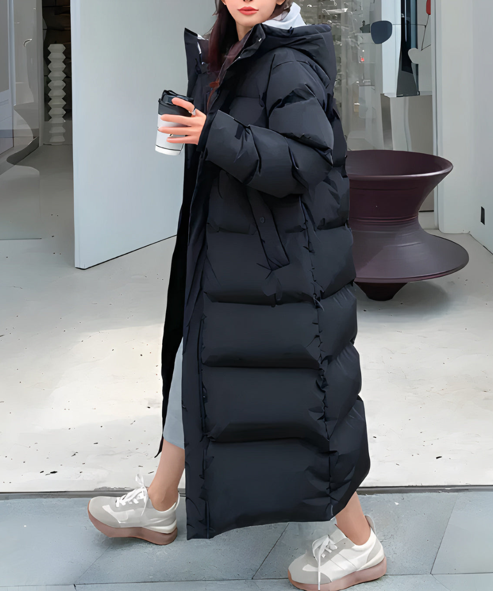 Chaqueta Impermeable Larga Mujer Abrigo - Vestiria