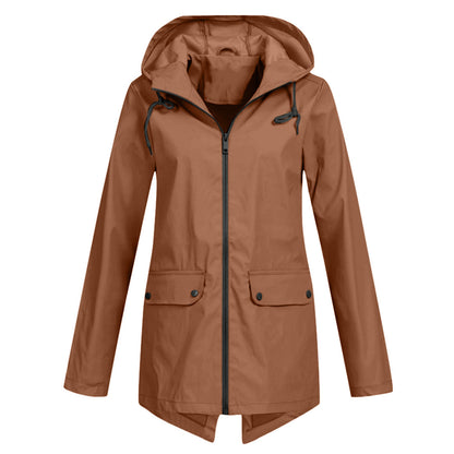 Chaqueta Aislante Impermeable Mujer Capucha