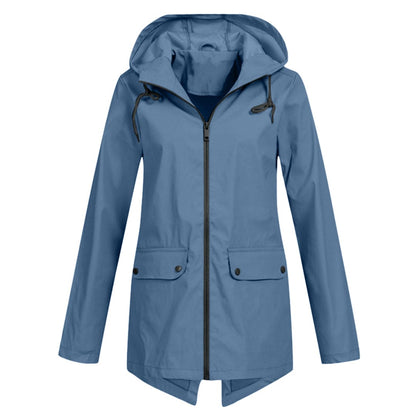 Chaqueta mujer impermeable y ligera con capucha