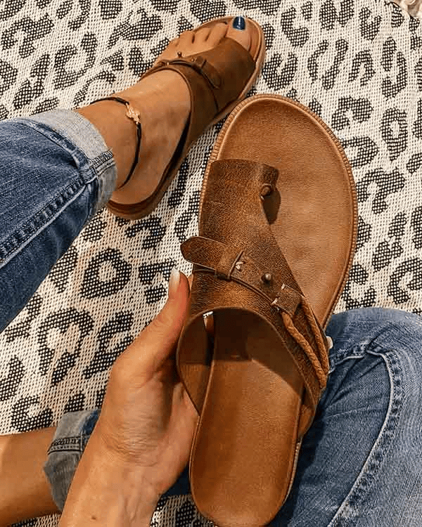 Chanclas cómodas mujer con tira regulable - Vestiria