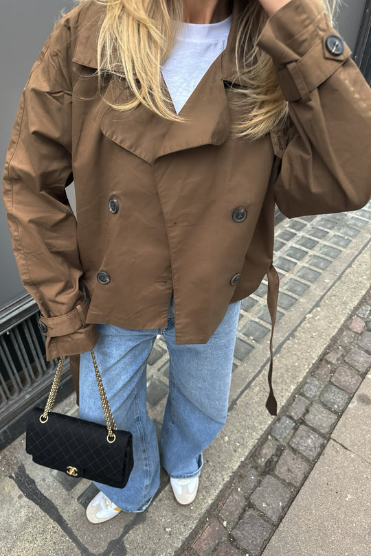 Abrigo Trench Clásico Mujer