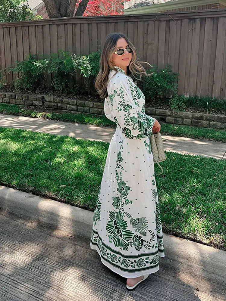 Vestido Maxi Otoño Elegante Mujer - Vestiria