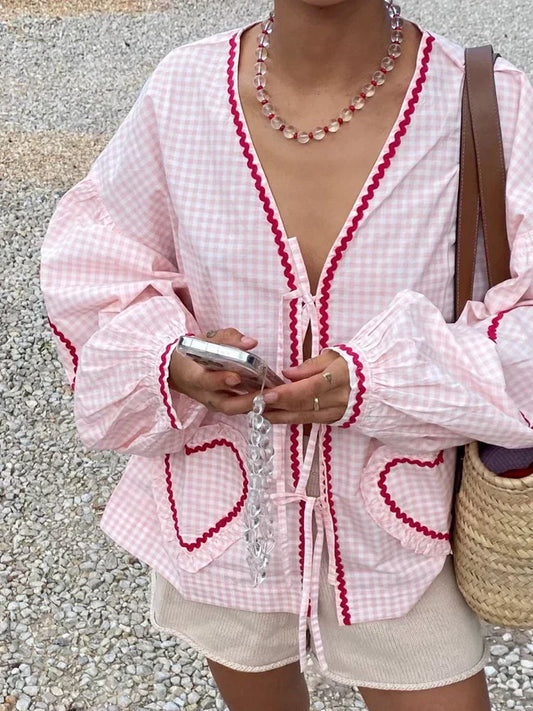 Blusa corazón romántica mujer - Vestiria