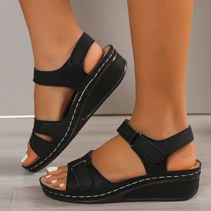 Sandalias de verano cómodas para mujer con suela ortopédica