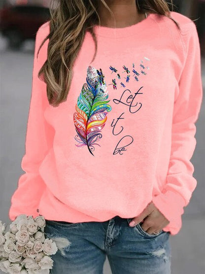 Sudadera Mujer Plumas Suave Cálido