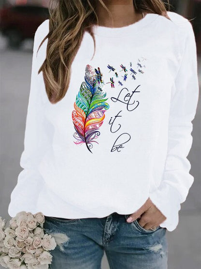Sudadera Mujer Plumas Suave Cálido