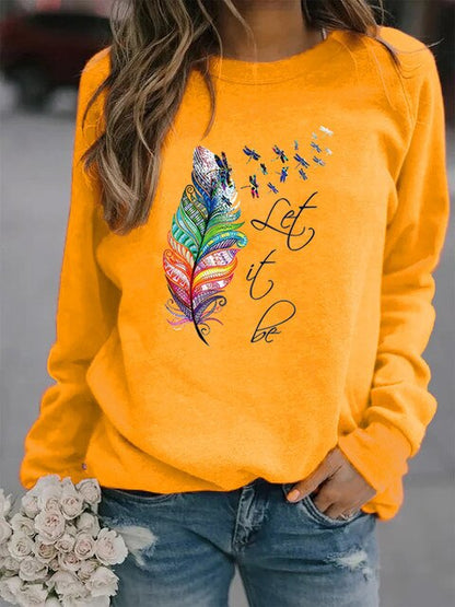 Sudadera Mujer Plumas Suave Cálido