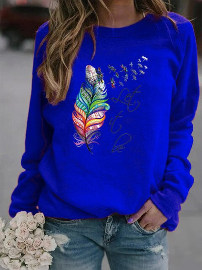 Sudadera Mujer Plumas Suave Cálido - Vestiria