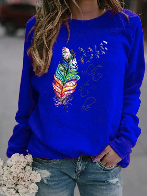 Sudadera Mujer Plumas Suave Cálido - Vestiria