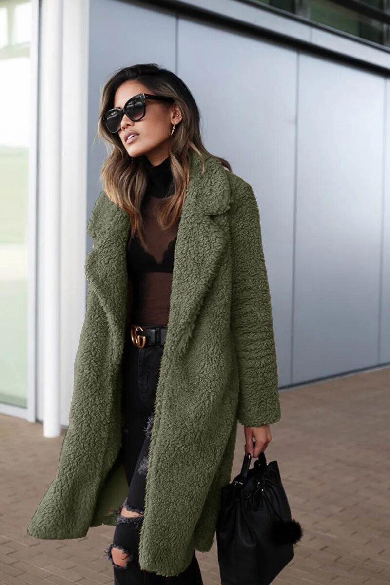 Chaquetón Invierno Mujer Elegante Largo