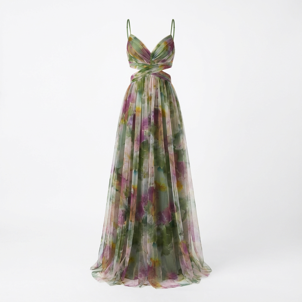Vestido Maxi con Tirantes Delicados para Mujer