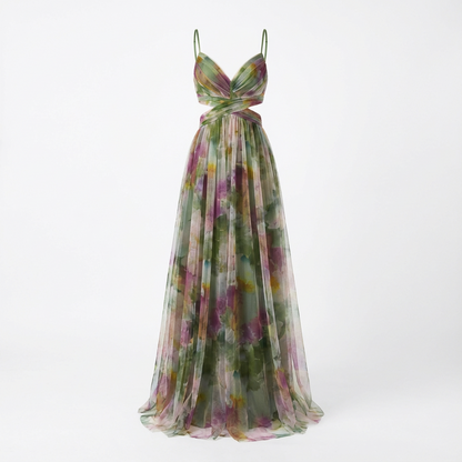 Vestido Maxi con Tirantes Delicados para Mujer