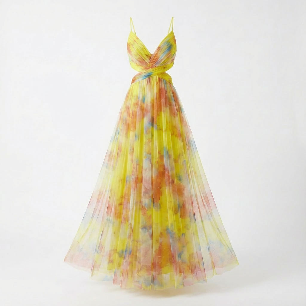 Vestido Maxi con Tirantes Delicados para Mujer