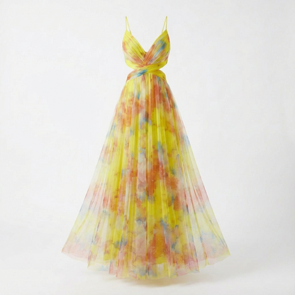 Vestido Maxi con Tirantes Delicados para Mujer
