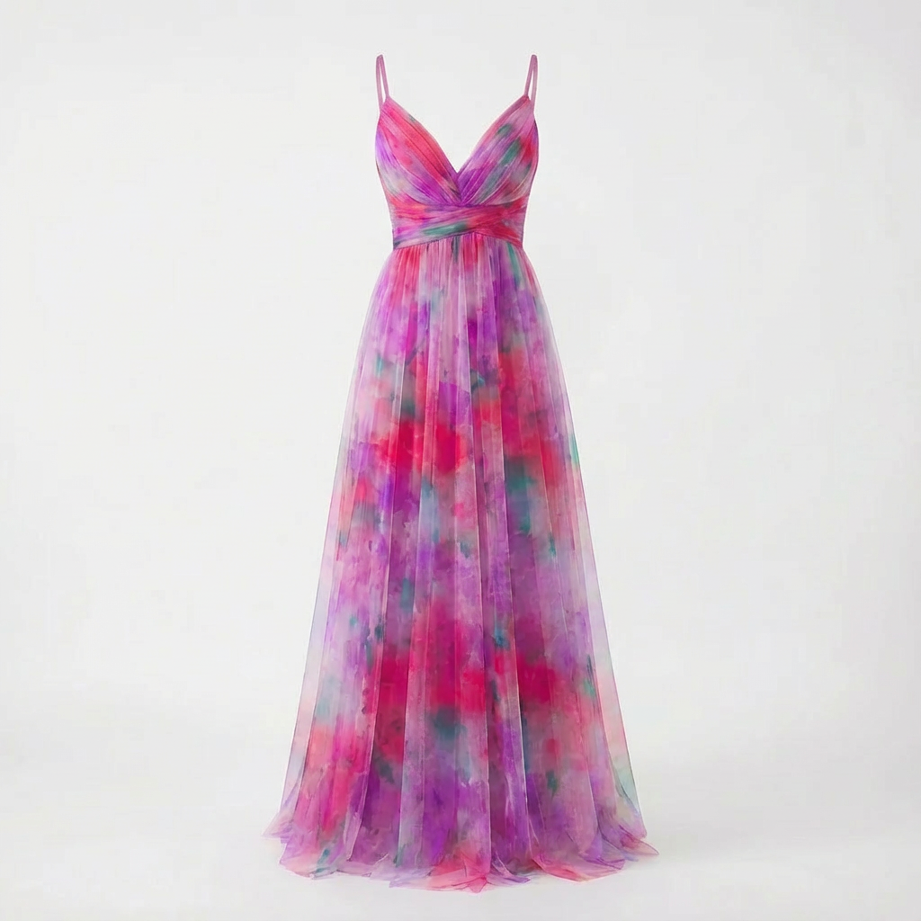 Vestido Maxi con Tirantes Delicados para Mujer