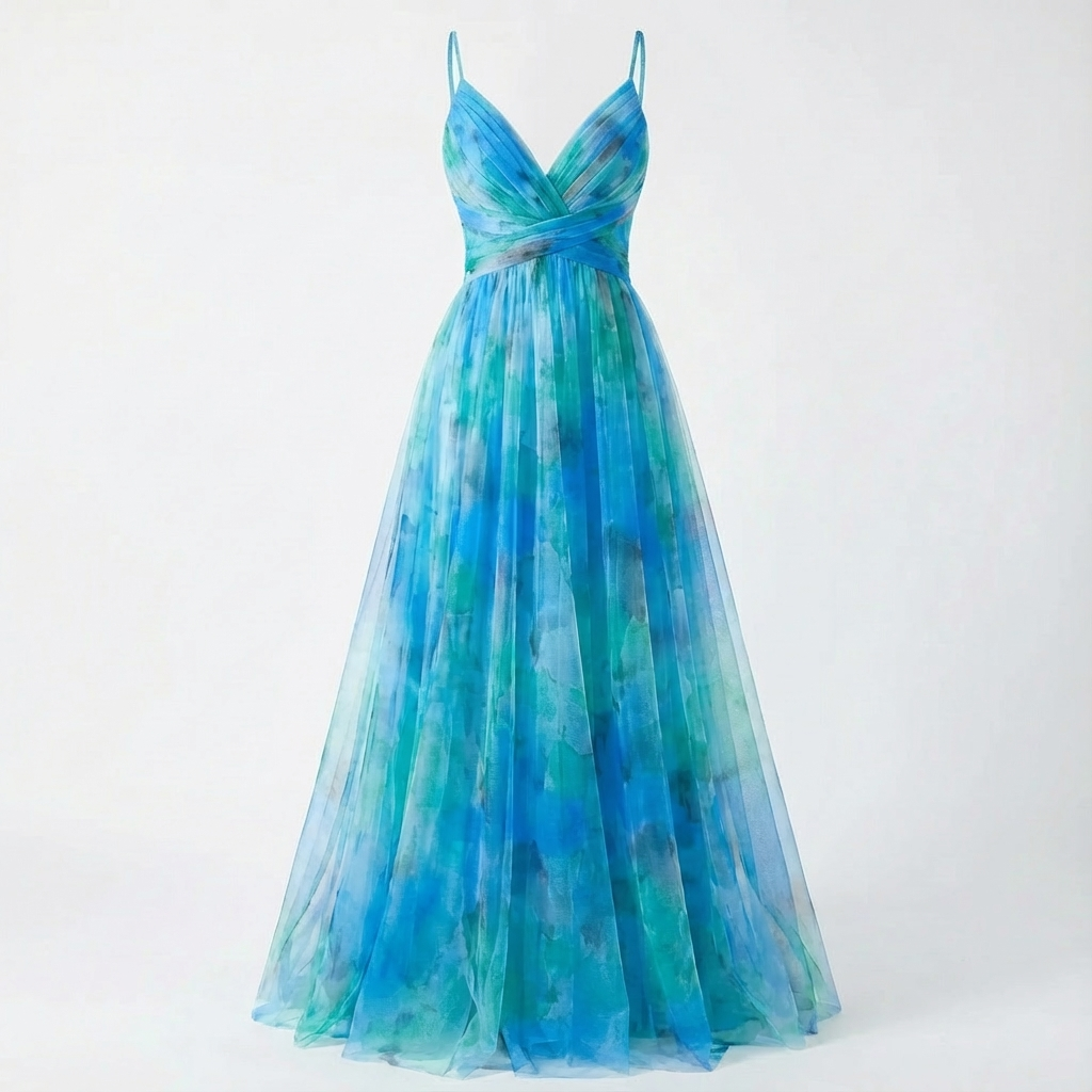 Vestido Maxi con Tirantes Delicados para Mujer