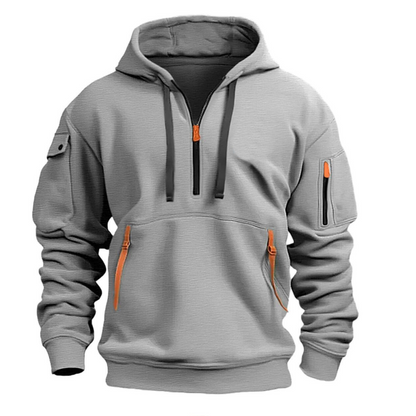 Sudadera Hombre Invierno Cremallera Bolsillos