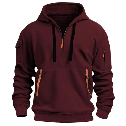 Sudadera Hombre Invierno Cremallera Bolsillos