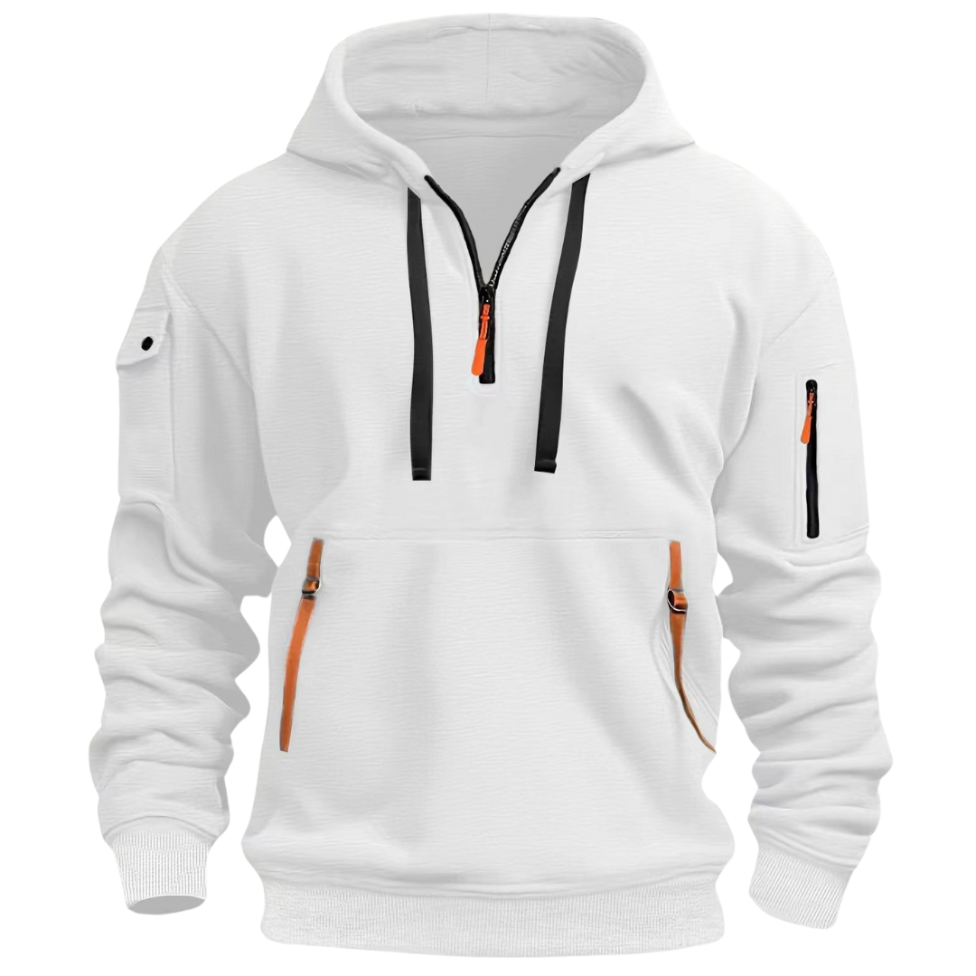 Sudadera Hombre Invierno Cremallera Bolsillos