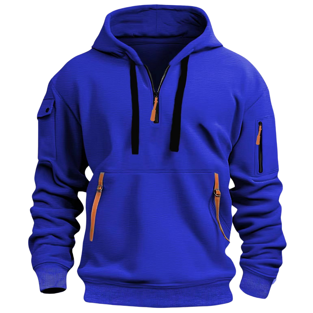 Sudadera Hombre Invierno Cremallera Bolsillos