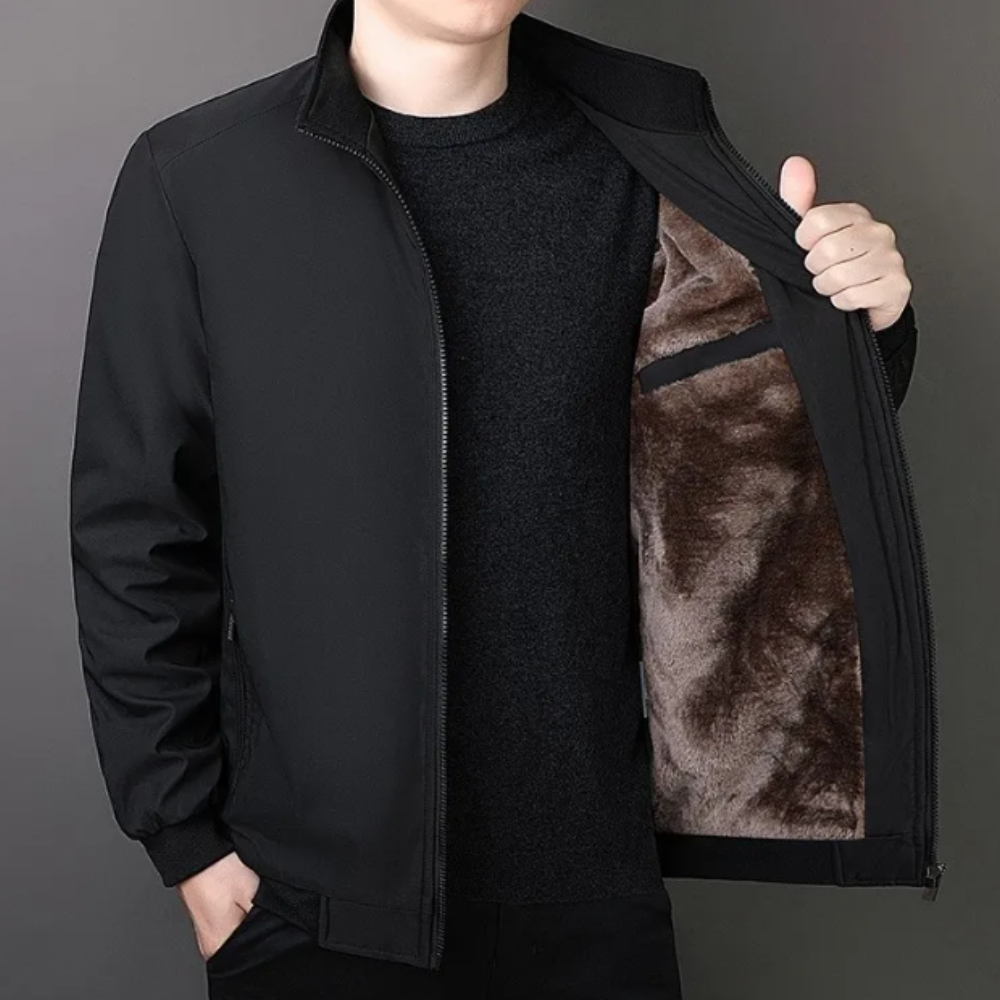 Chaqueta Hombre Abrigo Polar Cremallera - Vestiria