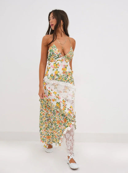 Vestido Maxi Florales Estilo Boho