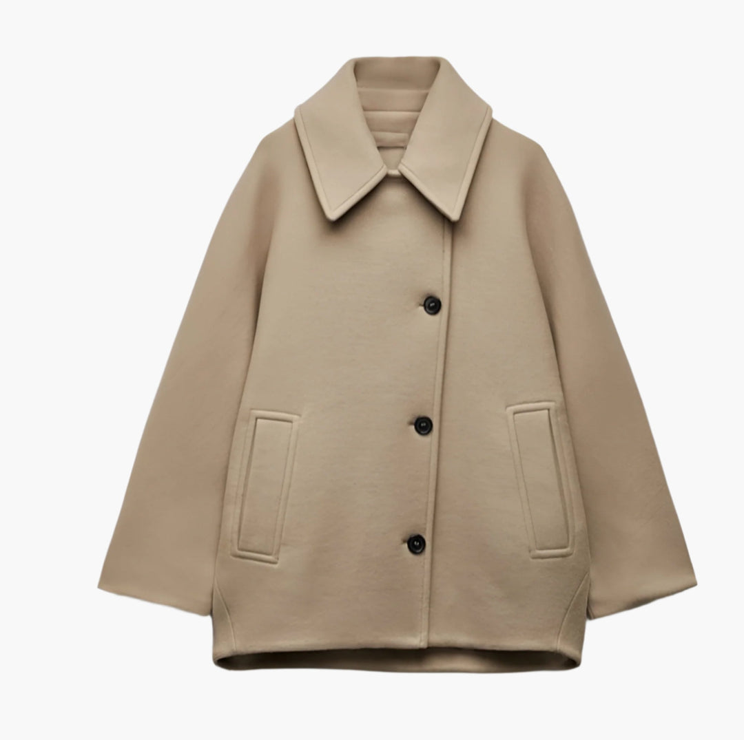 Abrigo Mujer Grande Invierno Corte Recto - Vestiria