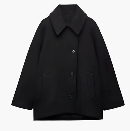 Abrigo Mujer Grande Invierno Corte Recto