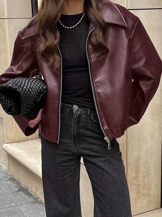 Chaqueta Mujer Cremallera Elegante Clásica - Vestiria